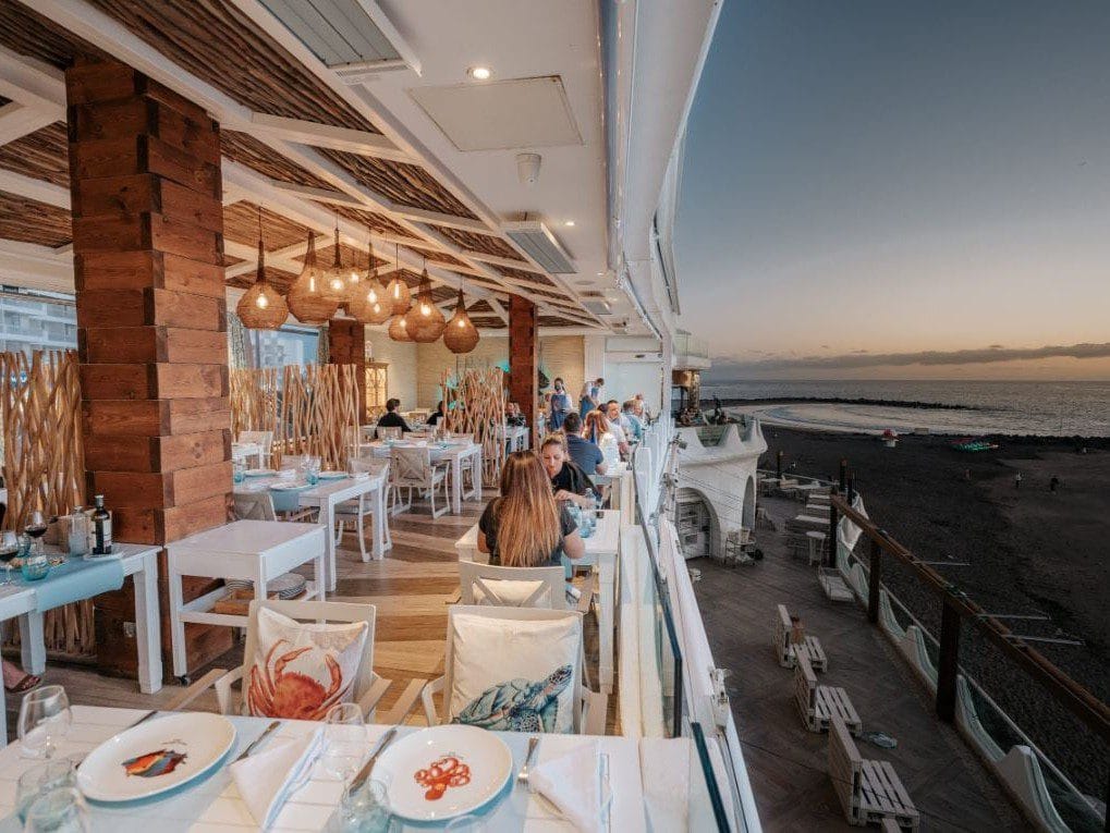 Vista de MONKEY BEACH CLUB, uno de los mejores beach club en Tenerife