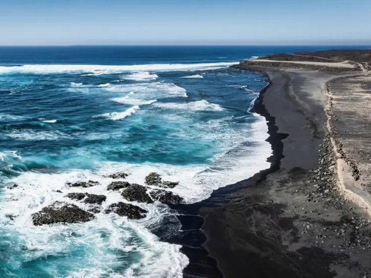 Vista de la Playa de Janubio en Lanzarote