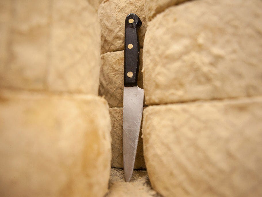 Vista del queso majorero presenta en la ruta del queso en Fuerteventura