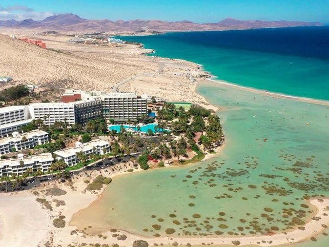 Vista de las Playas de Costa Calma en Fuerteventura