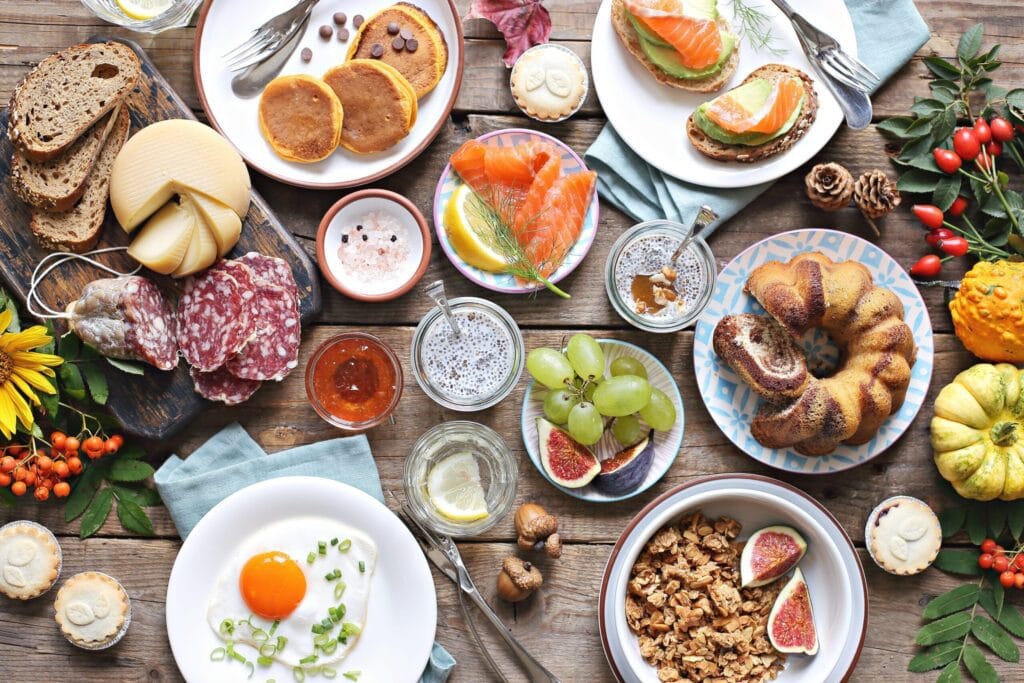 vista de un delicioso brunch en la isla de Fuerteventura