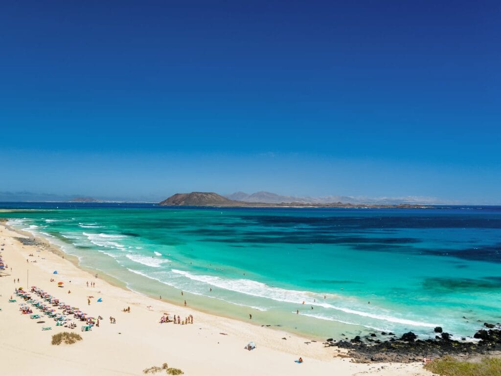 Vista de las Grandes Playas de Corralejo