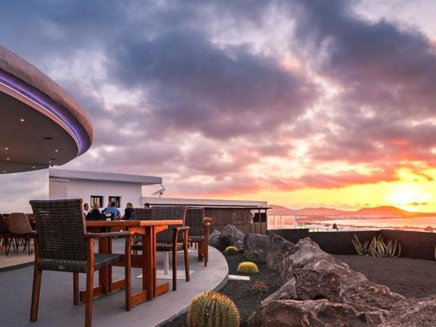 Vista de uno de los mejores restaurantes de Lanzarote