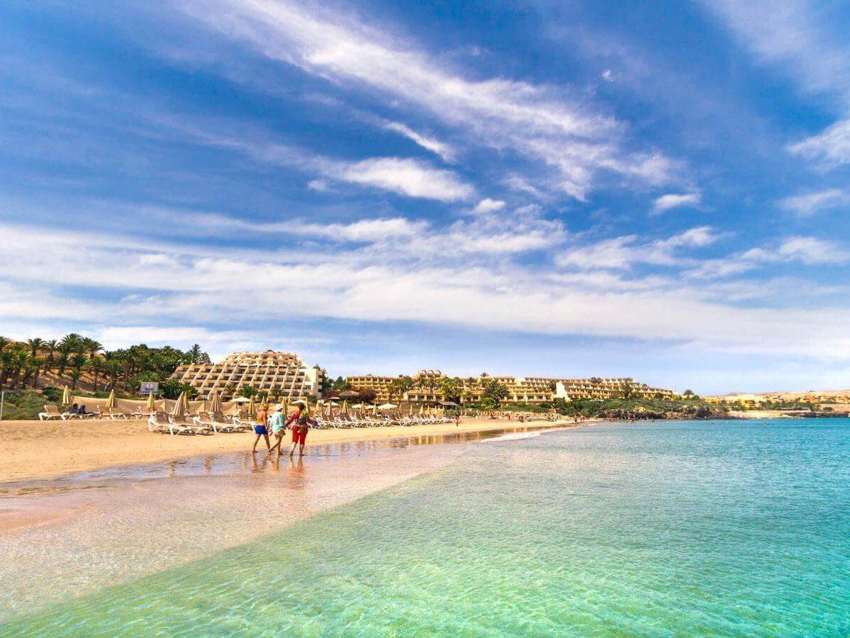 Vista de las playas de Costa Calma, una de las mejores de Fuerteventura