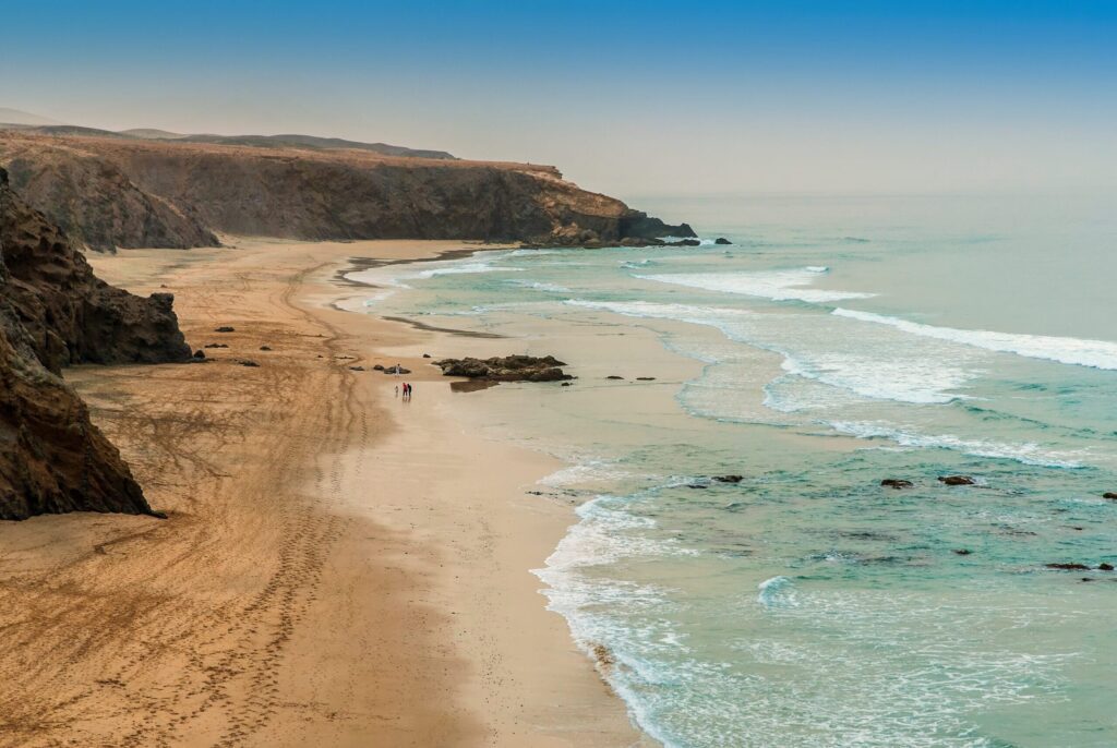 Vista de la Playa de La Pared, una de las playas menos conocidas de Fuerteventura