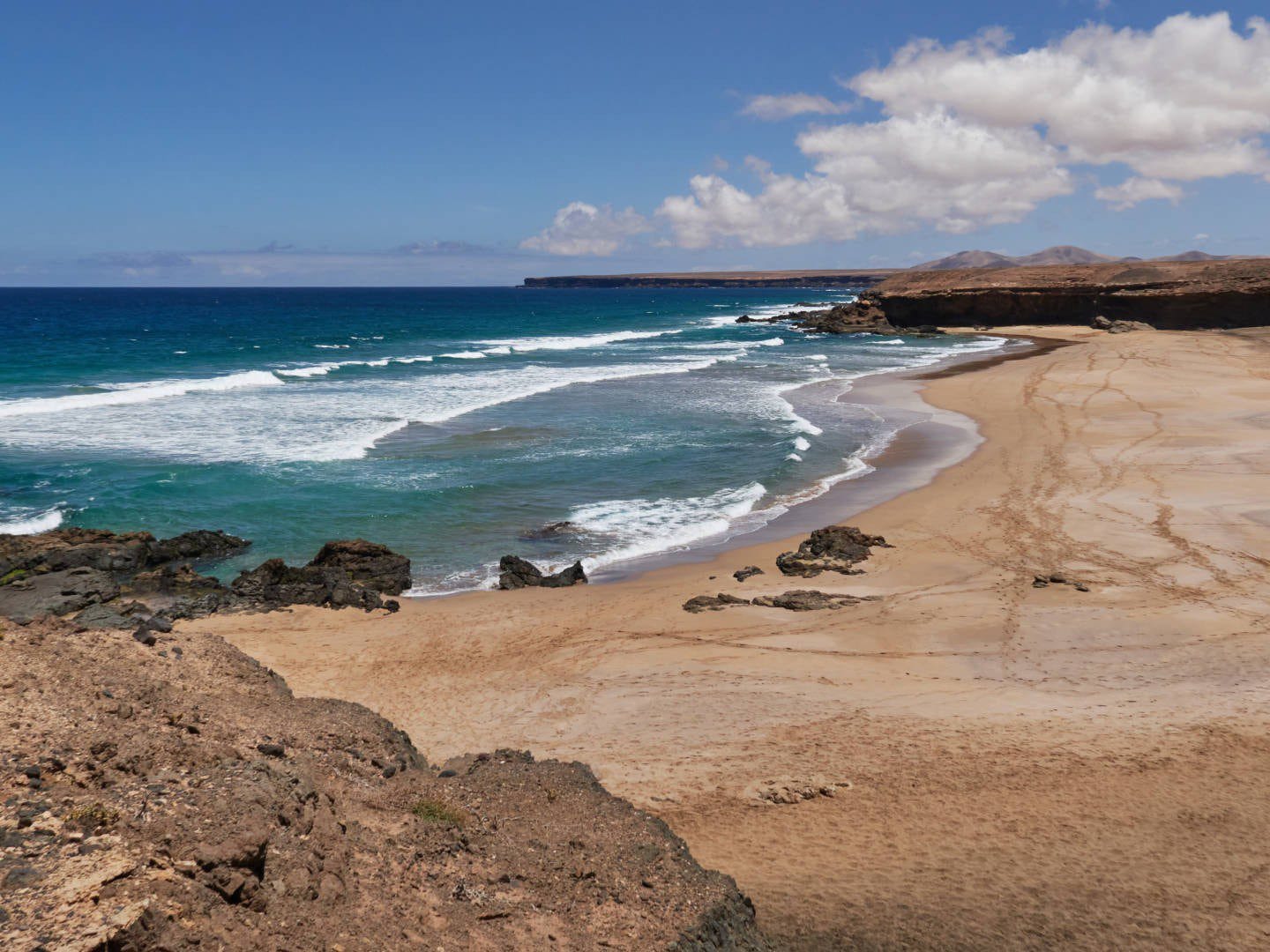 Vista de la Playa de Jarubio en Fuerteventura