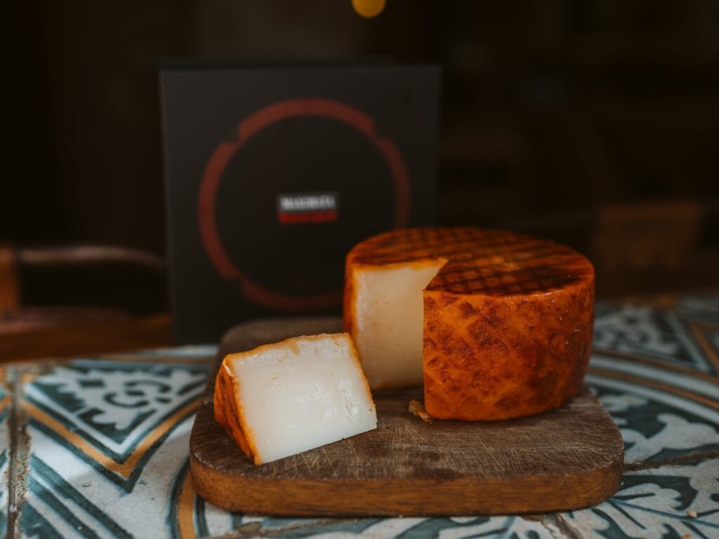 Vista de queso maxorata, uno de los mejores quesos majoreros