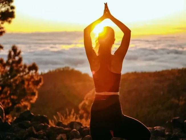 Vista de 6 días de retiro de yoga en Villa Pranayama con excursiones