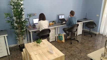 Vista de Cowork Café en La Palma, uno de los mejores coworking en La Palma