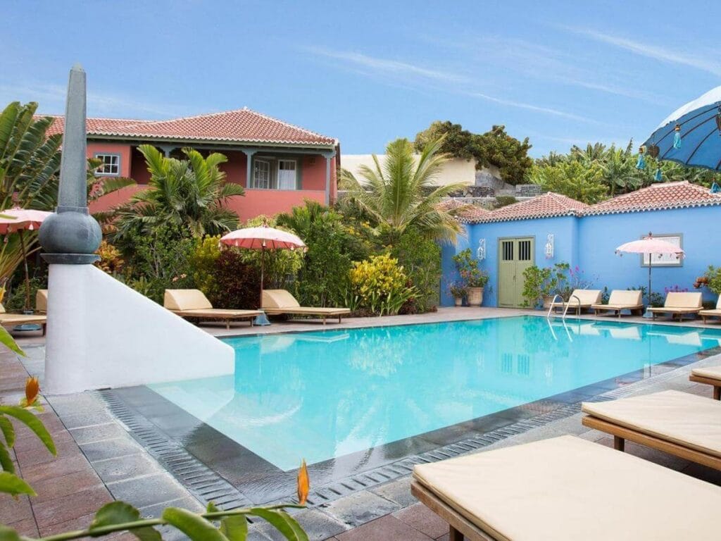 Vista de Hacienda de Abajo, uno de los alojamientos con encanto de La Palma