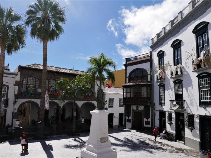 Vista de la Plaza de España en Santa Cruz de La Palma
