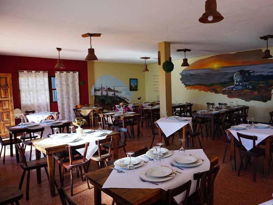 Vista de el Restaurante Los Braseros, uno de los mejores en La Palma
