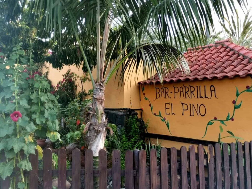 Vista del Restaurante Parrillada Pino de La Virgen, uno de los mejores en La Palma