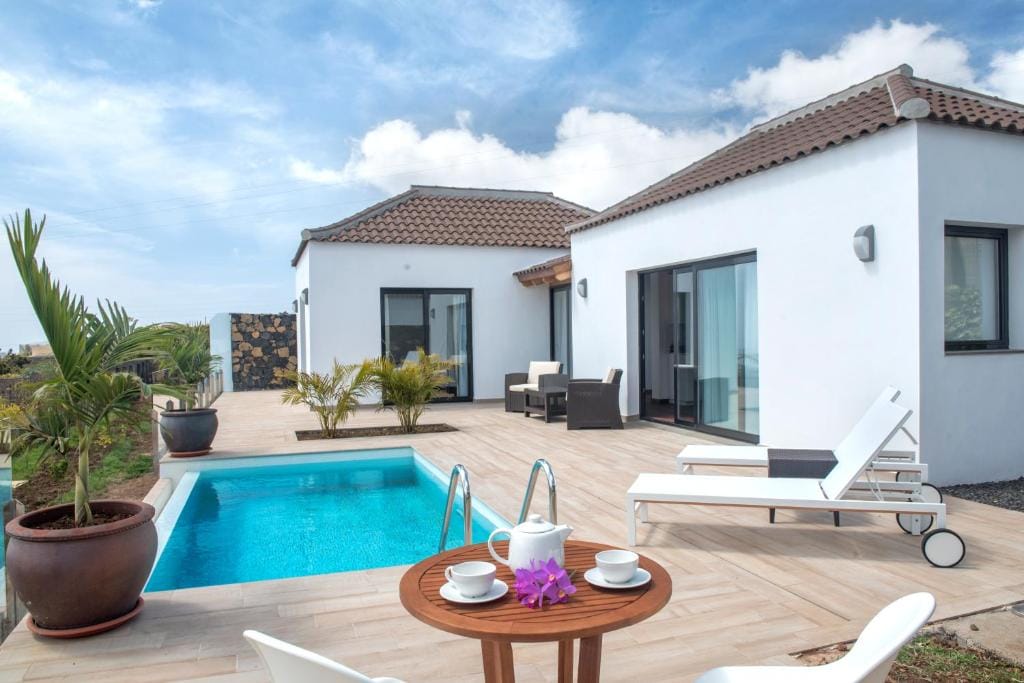 Vista de Villas Taburiente, uno de los alojamientos con encanto en La Palma
