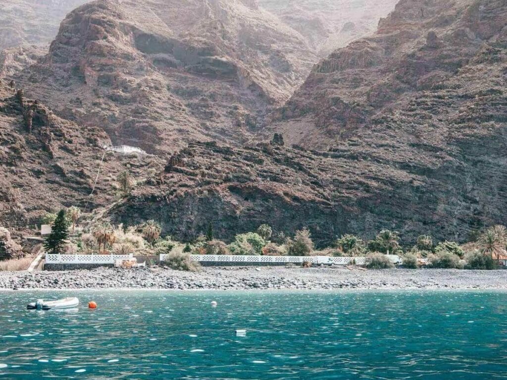 Vista de la playa de Argaga en La Gomera