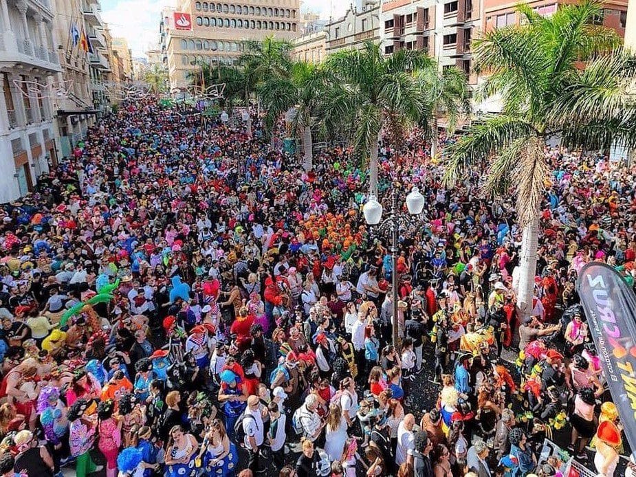 View of the Santa Cruz de Tenerife Carnival