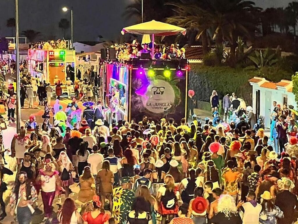 View of the International Carnival of Maspalomas