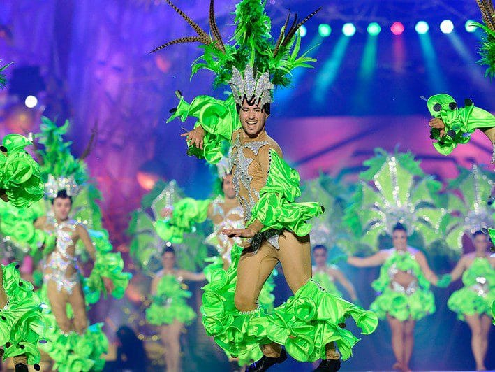 View of the Carnival of Santa Cruz de Tenerife's carnival contest.
