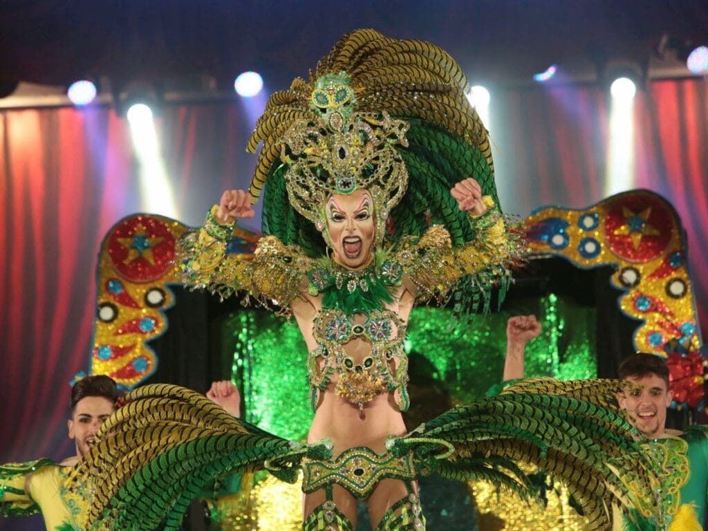 View of the performance of the Maspalomas Drag Gala