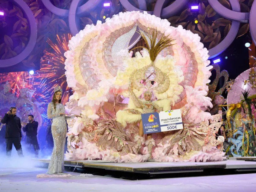 Participant of the Gala of the Queen of the Carnival of Las Palmas