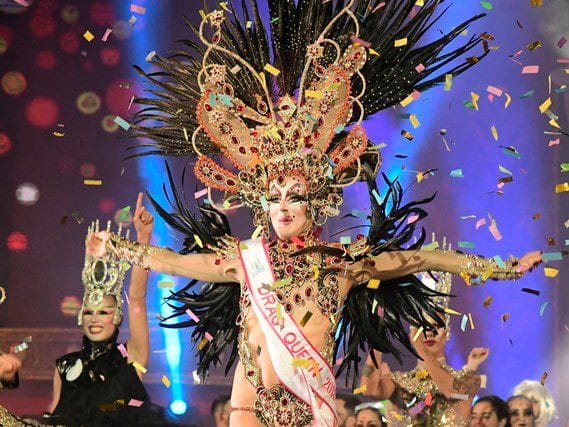 Participant of the Gala Drag Gala of the Carnival of Las Palmas de Gran Canaria
