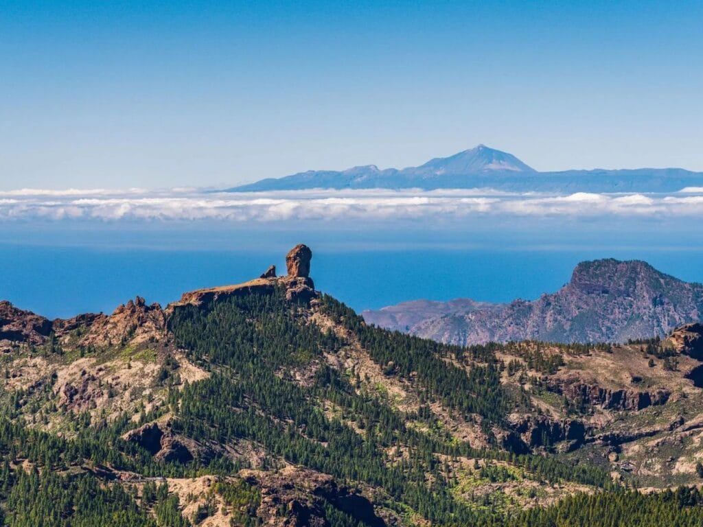 view of Roque nublo, one of the things to see in Gran Canaria in 3, 5 and 7 days
