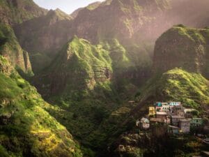 View of Santo Antao in Cape Verde, one of the Macaronesian archipelagos.